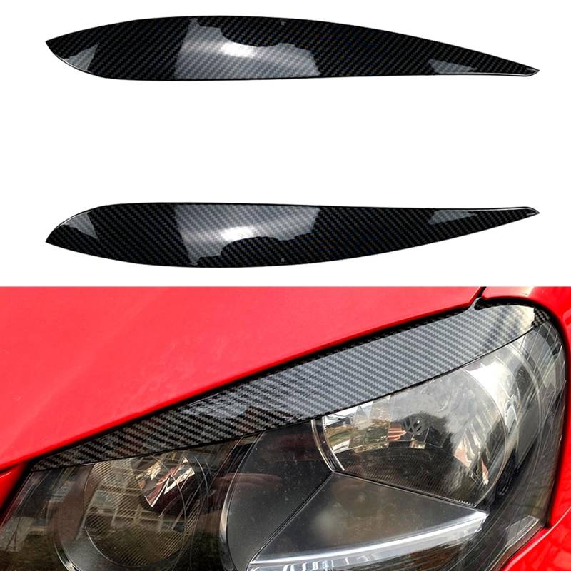 2 x Scheinwerfer-Augenlidblende für VW Polo MK4 9N 9N3 2005-2009 2006 von AUSMILA