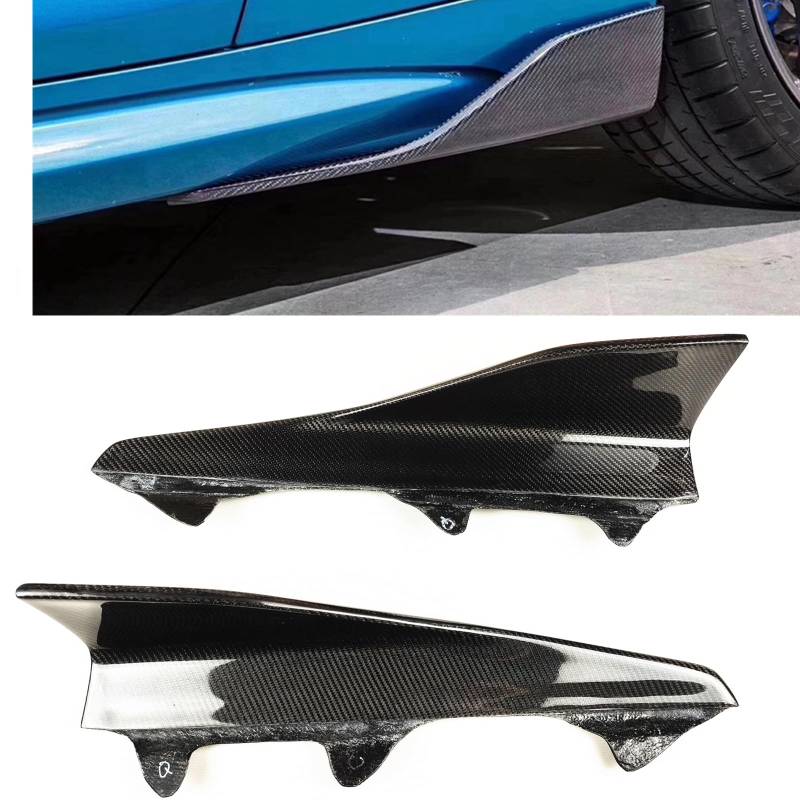 AUSMILA Seitenschweller Splitter Lippe Spoiler für BMW 2er F87 M2 2016-2021 E60 M5 F10 G30 F22 F23 von AUSMILA