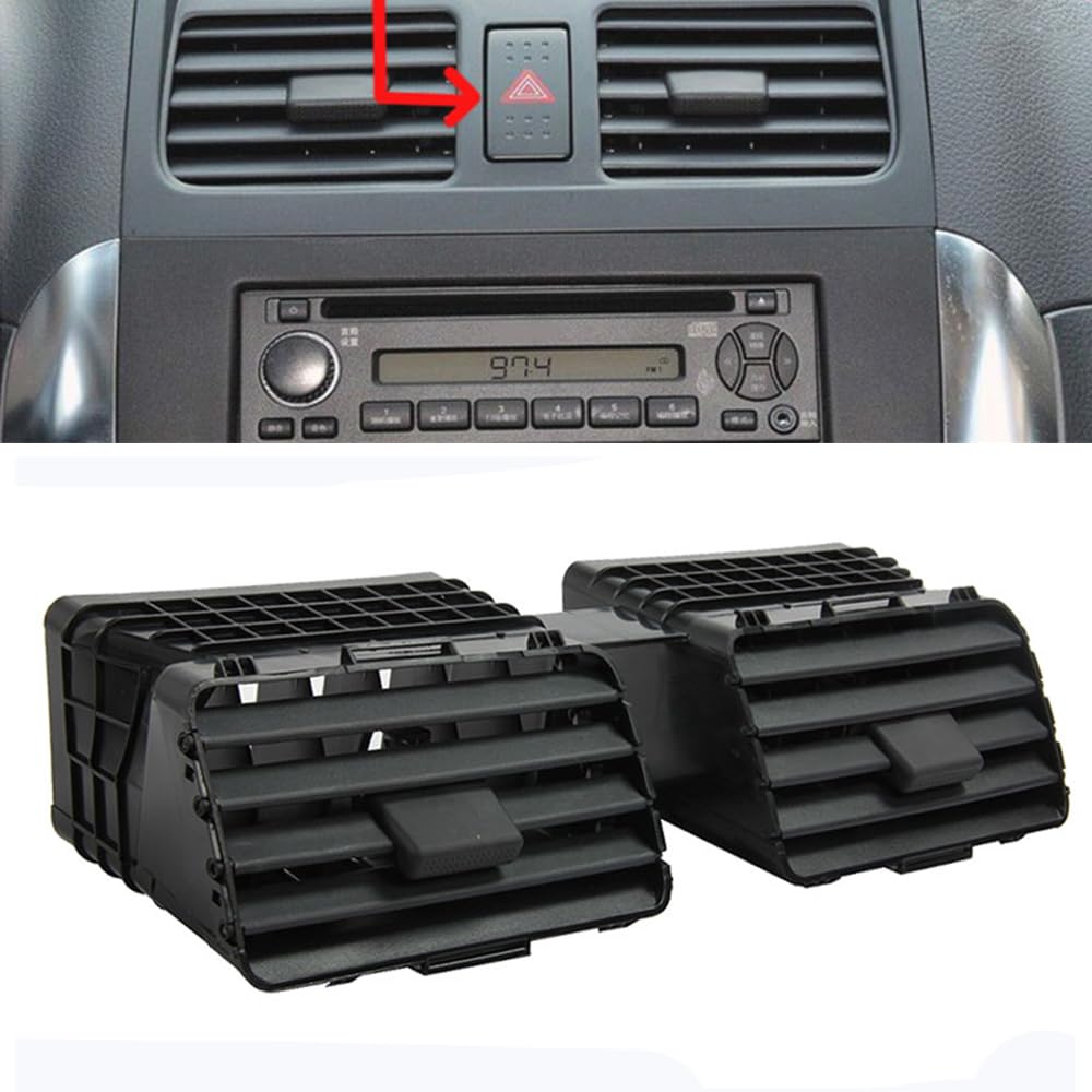 Center Dash Lüftungsgitter für Suzuki Swift 2004 2005 2006–2010, Schwarz Center Dash Lüftungsgitter für Suzuki Swift 2004 2005 2006–2010, Schwarz von AUSMILA