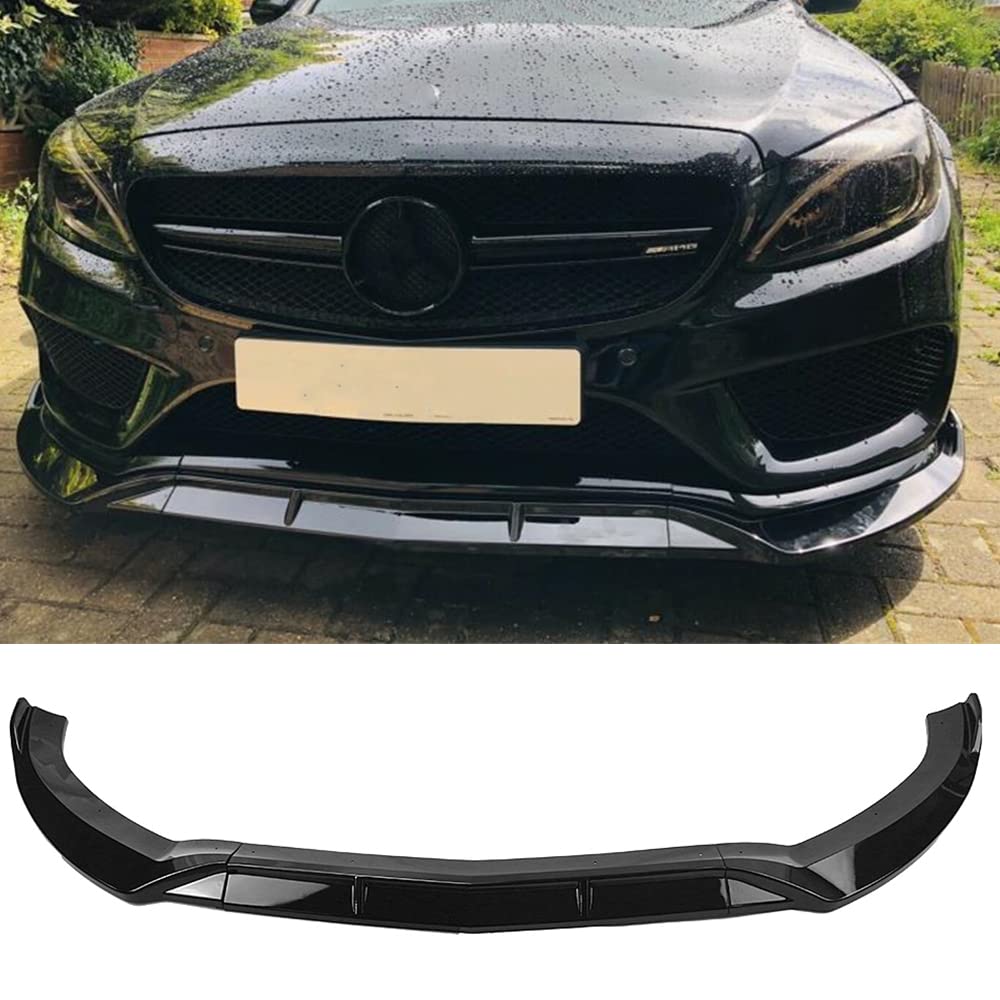 AUSMILA Frontstostange Spoilerlippe für Mercedes-Benz W205 C-Klasse C180 C250 C300 C400 2015-2018, Schwarz, Kunststoff, Glnzend Schwarz AUSMILA Frontstostange Spoilerlippe für Mercedes-Benz W205 C-Klasse C180 C250 C300 C400 2015-2018, Schwarz, Kunststoff, Glnzend Schwarz von AUSMILA