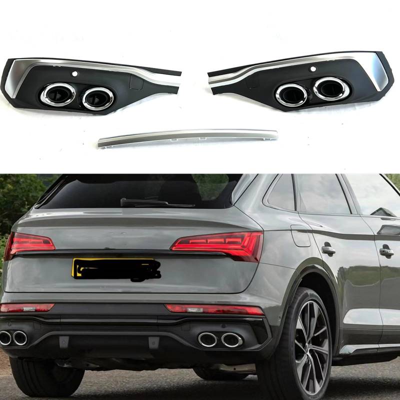 Für Audi Q5 S Line Sport Back 2021-2023 Heckstoßstange Diffusor Lippe Kit von AUSMILA