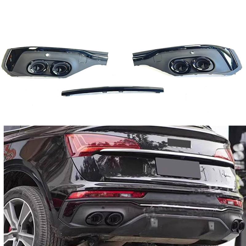 Für Audi Q5 S Line Sport Back 2021-2023 Heckstoßstange Diffusor Lippe Kit von AUSMILA
