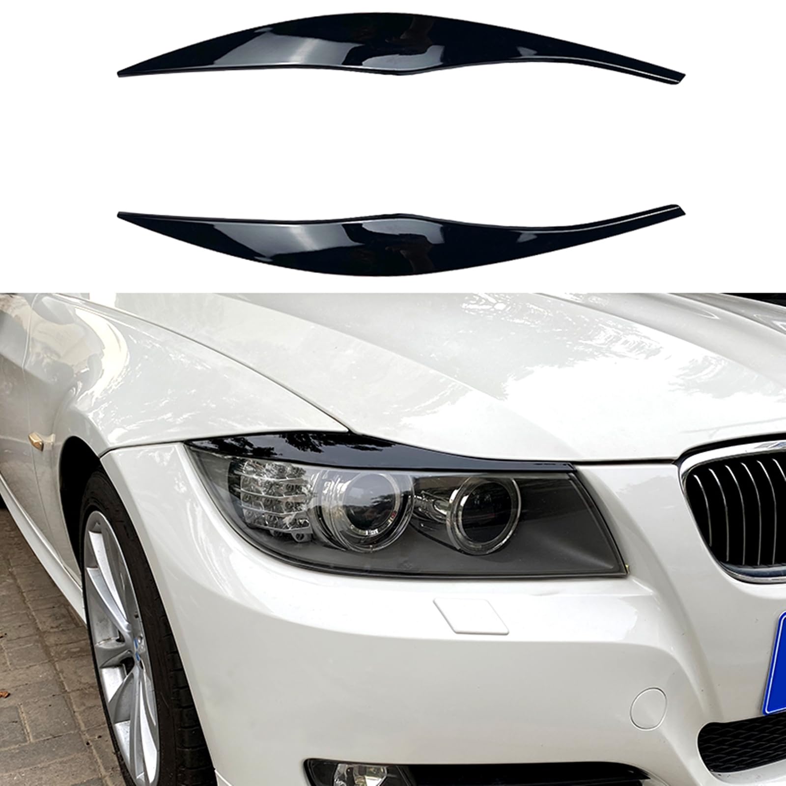 Für BMW 3er E90 E91 2005 2006 2007 2008 2009 2010 2011 2012 Auto Front Scheinwerfer Augenlid Augenbrauen Dekor Für BMW 3er E90 E91 2005 2006 2007 2008 2009 2010 2011 2012 Auto Front Scheinwerfer Augenlid Augenbrauen Dekor von AUSMILA