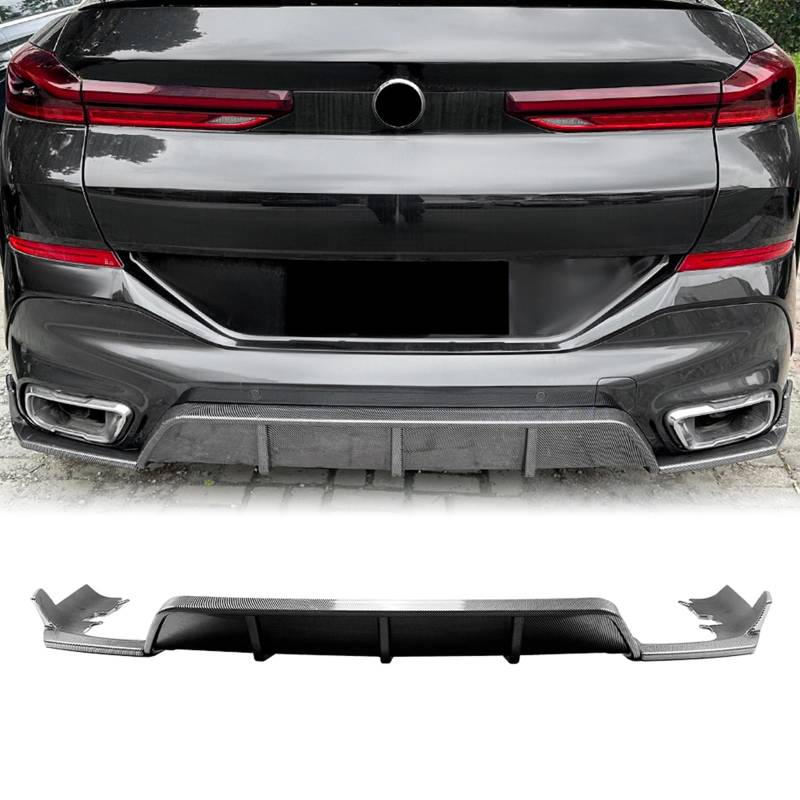Heckstoßstangen-Diffusor-Lippenkörper-Kit für BMW X6 G06 2019-2024 von AUSMILA