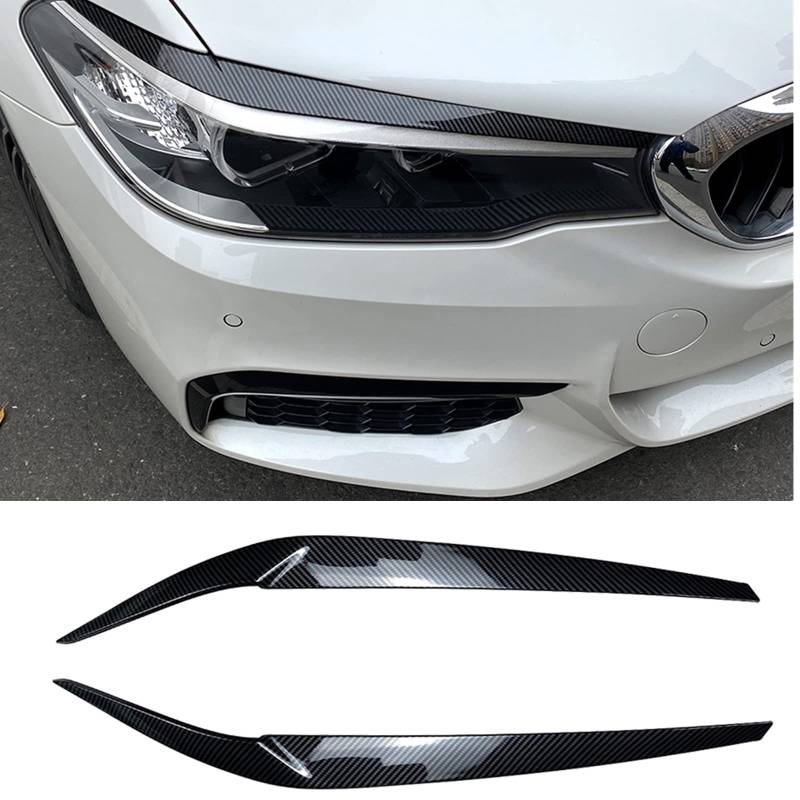 Scheinwerfer-Augenbrauen Trim für BMW 5er-Serie G30 525i 530i 17-23 von AUSMILA