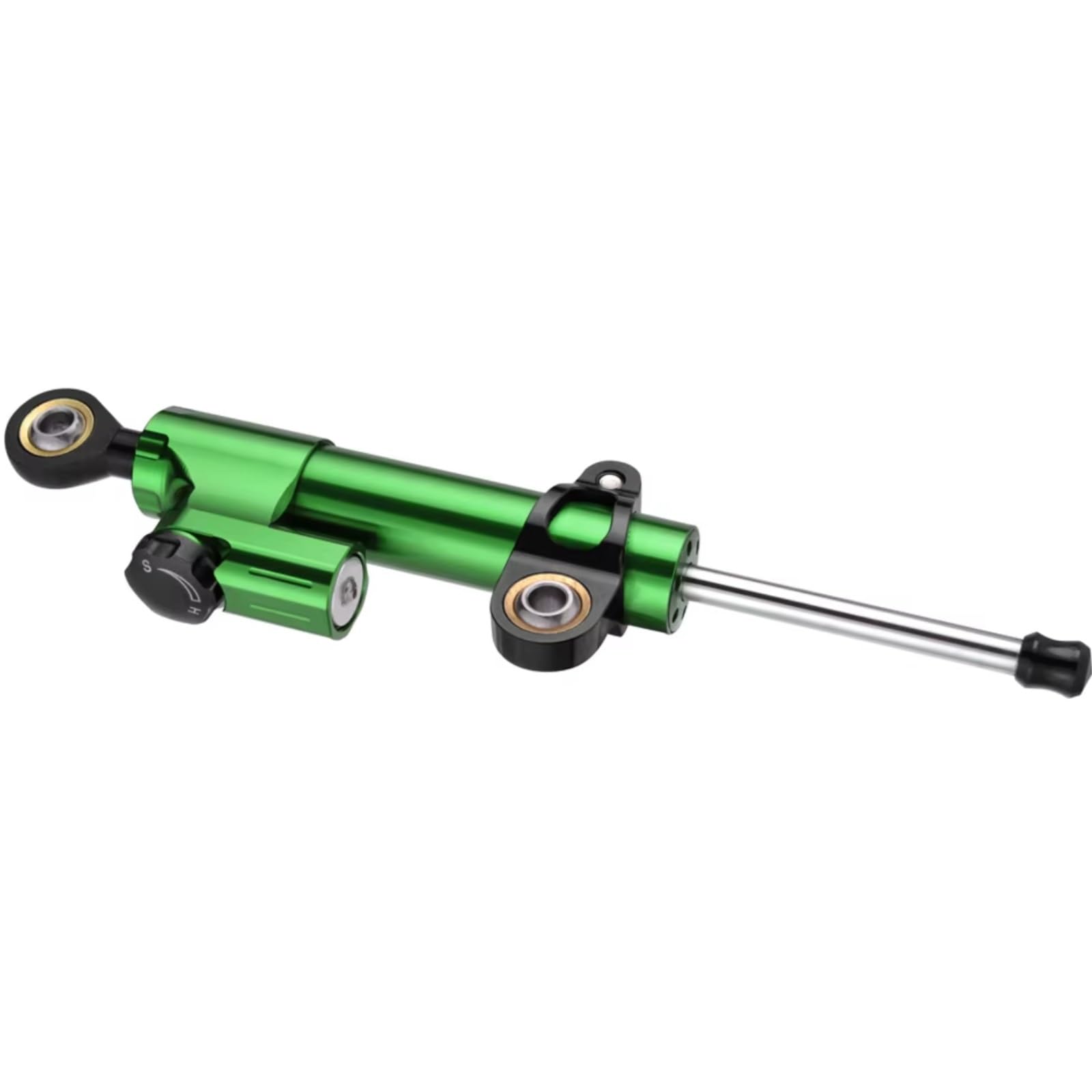 AUTEBGV Kompatibel Mit CBR954RR 2002 2003 Motorrad Lenkungsdämpfer Stabilisator Stoßdämpfer Halterungszubehör Universal Motorrad Lenkungsdämpfer(Green-Black) von AUTEBGV