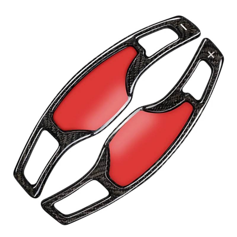 AUTEBGV Kompatibel Mit Cadillac Für CT5 2020 2021 2022 Geschmiedete Carbonfaser-Verlängerung Schalthebelabdeckung Auto-Lenkrad-Controller Schaltwippen-Verlängerung Lenkrad Schaltpaddel(Carbon Fiber) von AUTEBGV