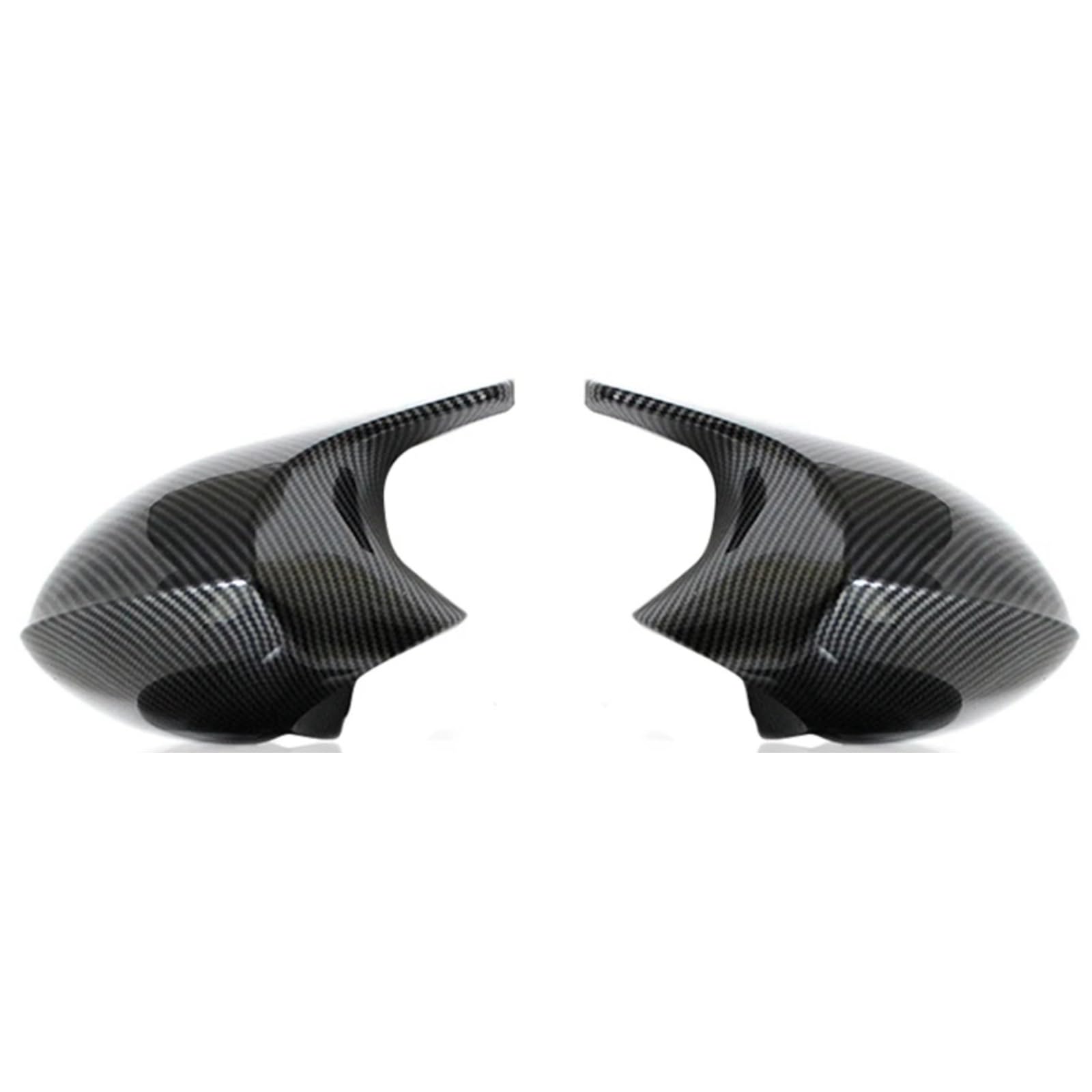 AUTEBGV Kompatibel Mit Für E87 E88 2004 2005 2006 2007 2008 Rückspiegelkappe Mit Carbonfasermuster, Seitliche Außenspiegelkappe Rückspiegel Kappe(Black Carbon,B) von AUTEBGV