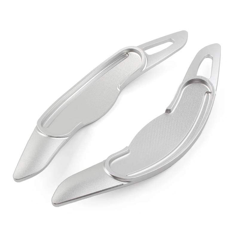AUTEBGV Kompatibel Mit Für F54 F57 2016–2020 Für F60 2017–2020 Aluminiumlegierung Auto-Lenkrad-Controller Paddle Shifter Extension Styling-Teile Lenkrad Schaltpaddel(Silver) von AUTEBGV