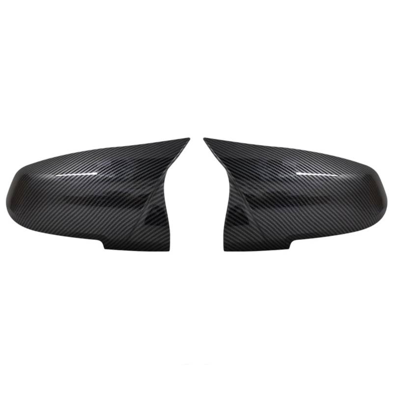 AUTEBGV Kompatibel Mit Für F87 Für M2 I3 I3S 2014 2015 2016 2017 2018 Autospiegelabdeckungen Kappen Autorückspiegelkappe Ersatz Rückspiegel Kappe(Black Carbon) von AUTEBGV