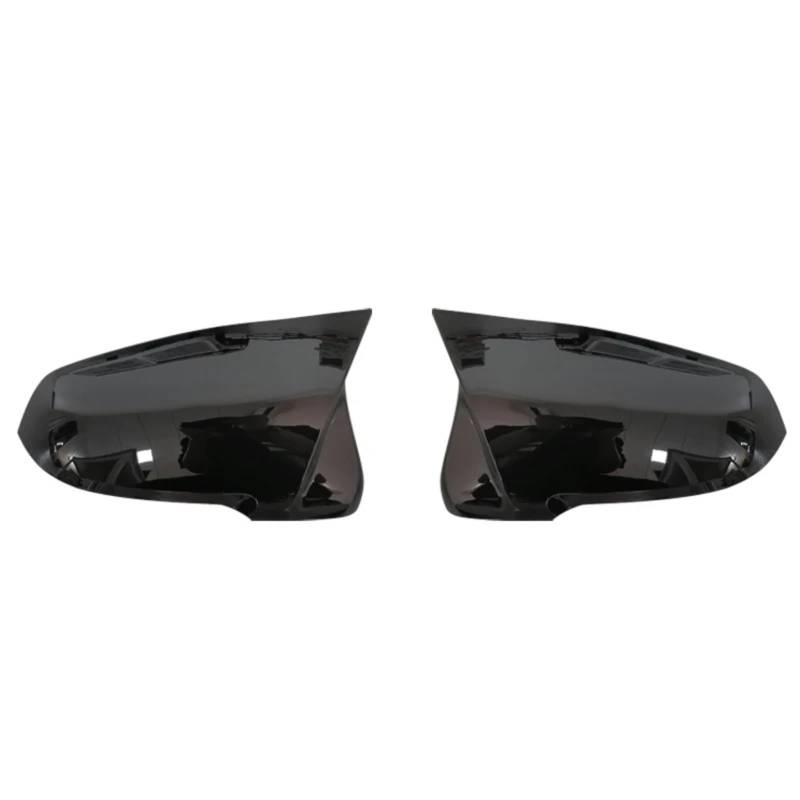AUTEBGV Kompatibel Mit Für X1 F48 F49 2016 2017 2018 2019 2020 2021 2022 2023 Carbonfaser-Musteroptik, Schwarze Rückspiegelabdeckung Rückspiegel Kappe(Black) von AUTEBGV