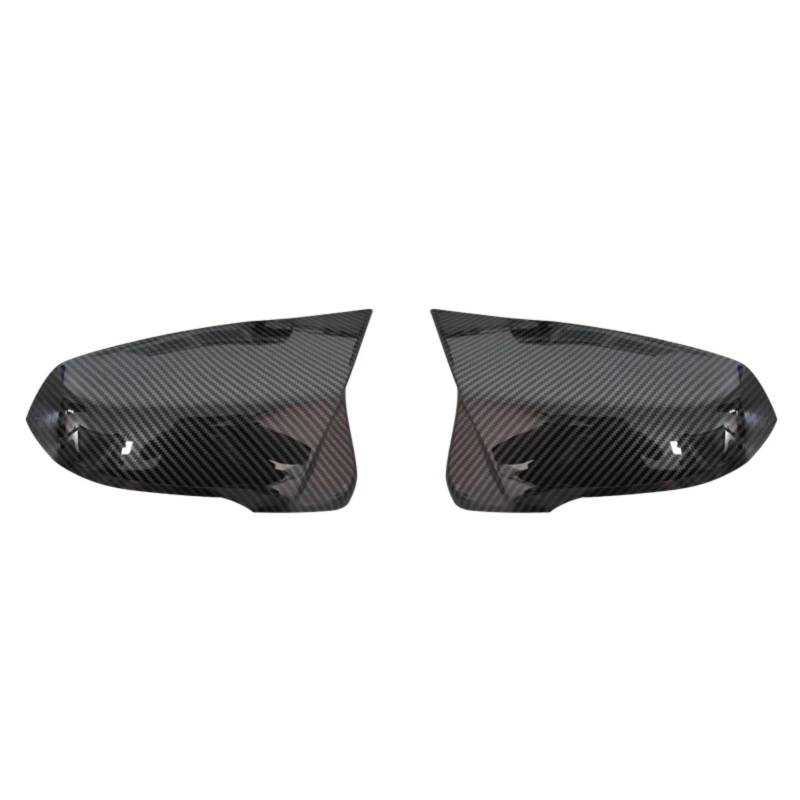 AUTEBGV Kompatibel Mit Für X2 F39 2018 2019 2020 2021 2022 2023 Carbonfaser-Musteroptik Schwarze Rückspiegelabdeckung Autospiegelabdeckungen Kappen Rückspiegel Kappe(Black Carbon) von AUTEBGV