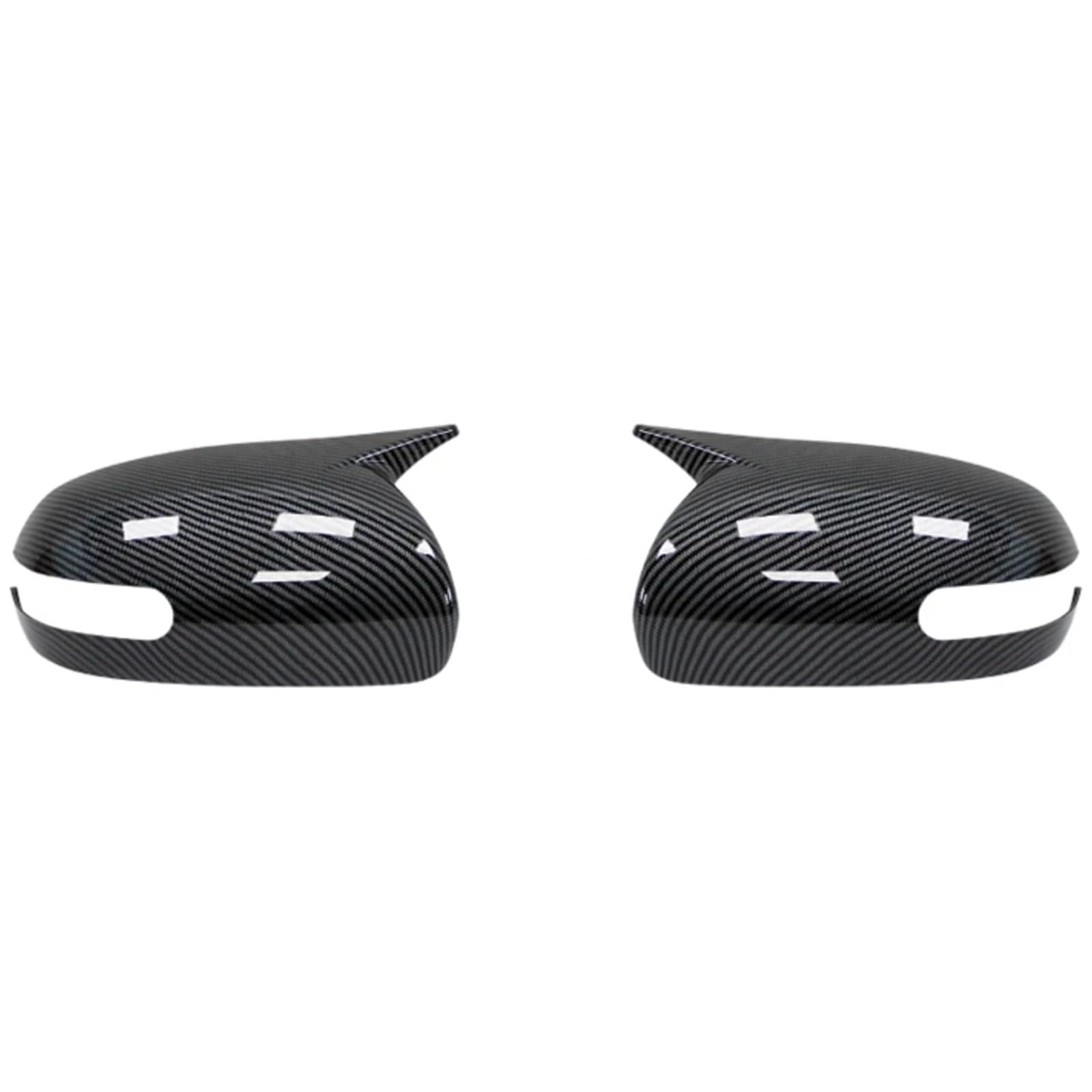 AUTEBGV Kompatibel Mit K&ia Für Ceed 1 Für Cerato 2009 2010 2011 Autoersatz-Rückspiegelabdeckung Für Flügelkappe, Außenaufkleber, Türgehäuseverkleidung Rückspiegel Kappe(Black Carbon) von AUTEBGV