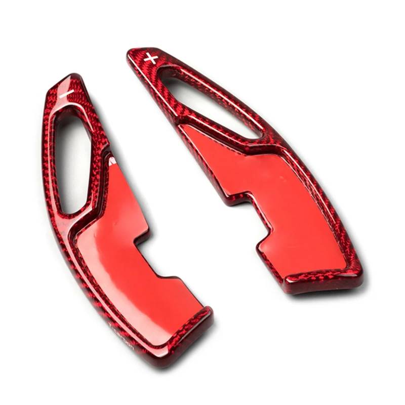 AUTEBGV Kompatibel Mit Lexus Für RX Für GS is NX Carbonfaser-Lenkradsteuerung Schaltwippen-Verlängerung Upgrade-Auto-Styling-Teile Lenkrad Schaltpaddel(Red) von AUTEBGV