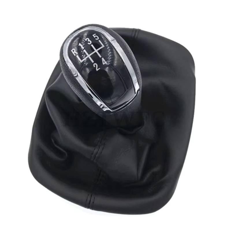 AUTEBGV Kompatibel Mit Skoda Für Fabia 1 MKI 2000 2001 2002 2003 2004 2005 2006 2007 2008 5 6-Gang-Schaltgetriebe Automatik-Schalthebel-Adapterkopf-Knopfkopf Schaltknäufe(5-Speed) von AUTEBGV