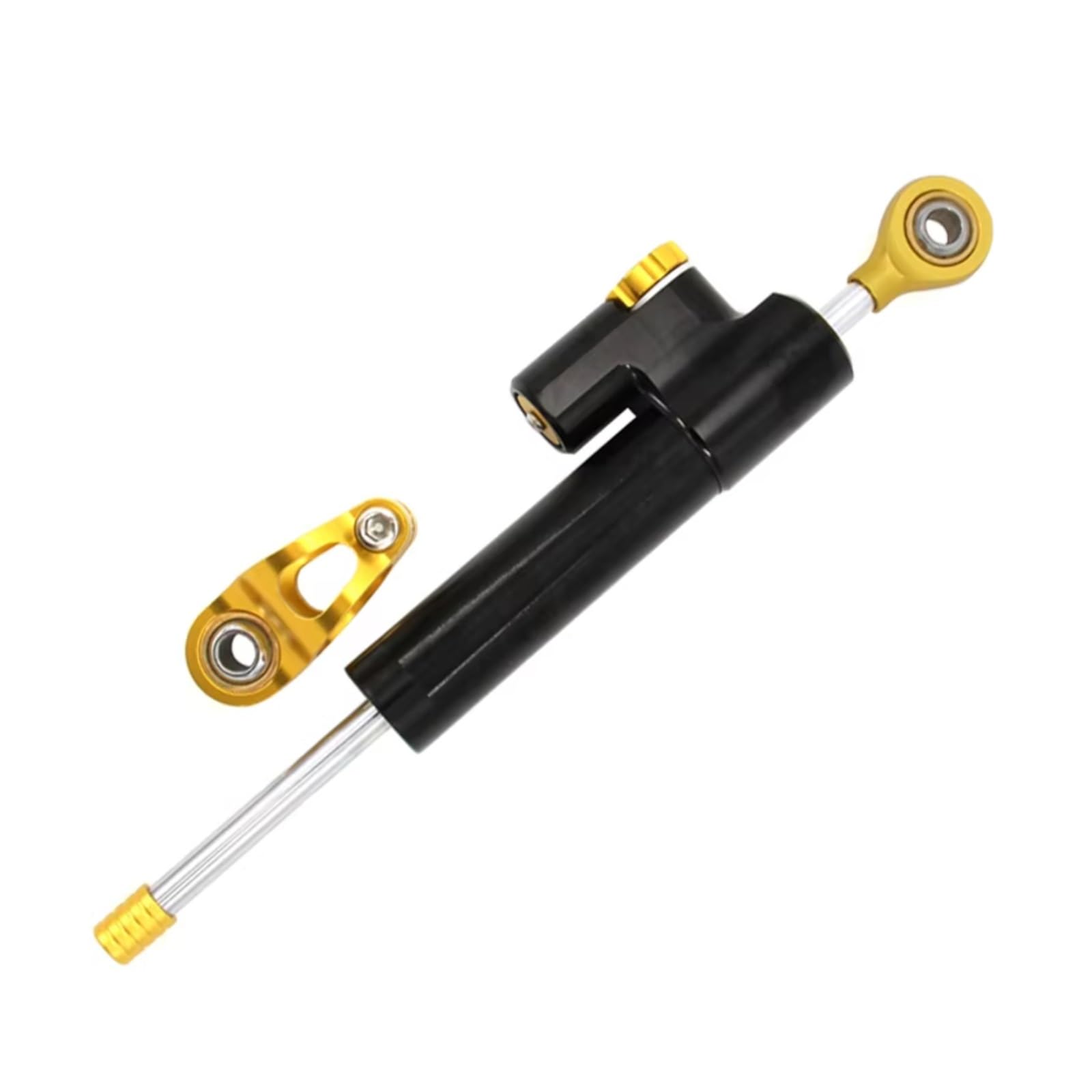 AUTEBGV Kompatibel Mit Yamaha Für YZF600 2003 2004 2005 Motorräder Lenkungsstabilisierungsdämpfer Einstellbarer Linearer Stoßdämpfer Zubehör Motorrad Lenkungsdämpfer(Black-Yellow) von AUTEBGV