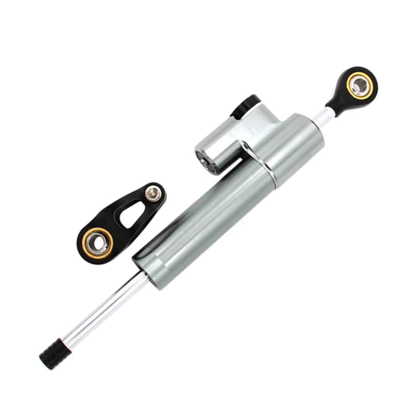 AUTEBGV Kompatibel Mit Yamaha Für YZF600 2003 2004 2005 Motorräder Lenkungsstabilisierungsdämpfer Einstellbarer Linearer Stoßdämpfer Zubehör Motorrad Lenkungsdämpfer(Gray) von AUTEBGV