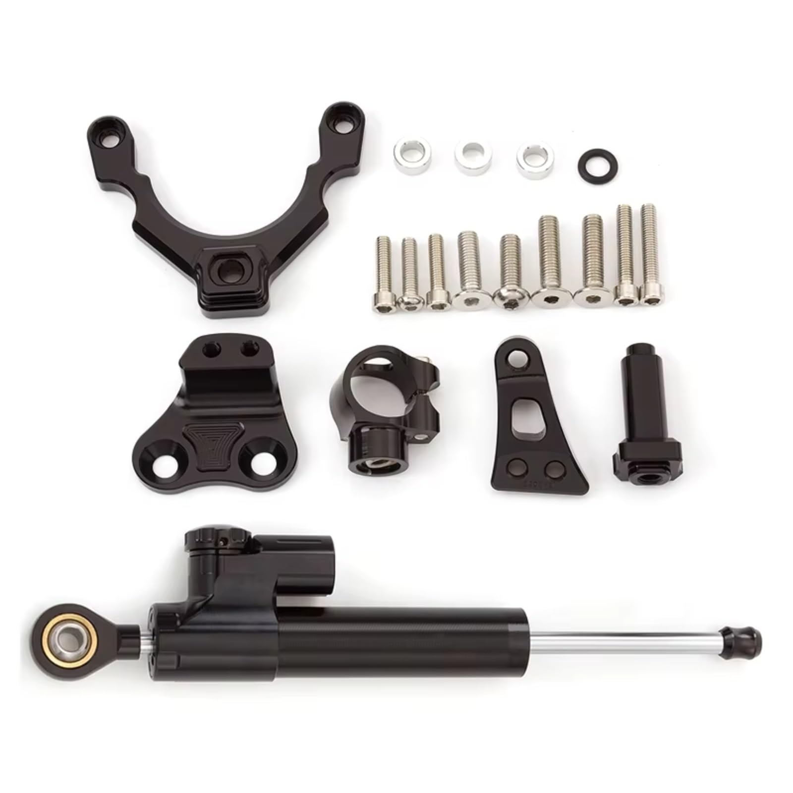 AUTEBGV Kompatibel Mit Z900 2017 2018 2019 2020 2021 2022 2023 Motorradstabilisator Lenkungsdämpfer Linearer Stoßdämpfer Einstellbares Zubehör Motorrad Lenkungsdämpfer(Black) von AUTEBGV