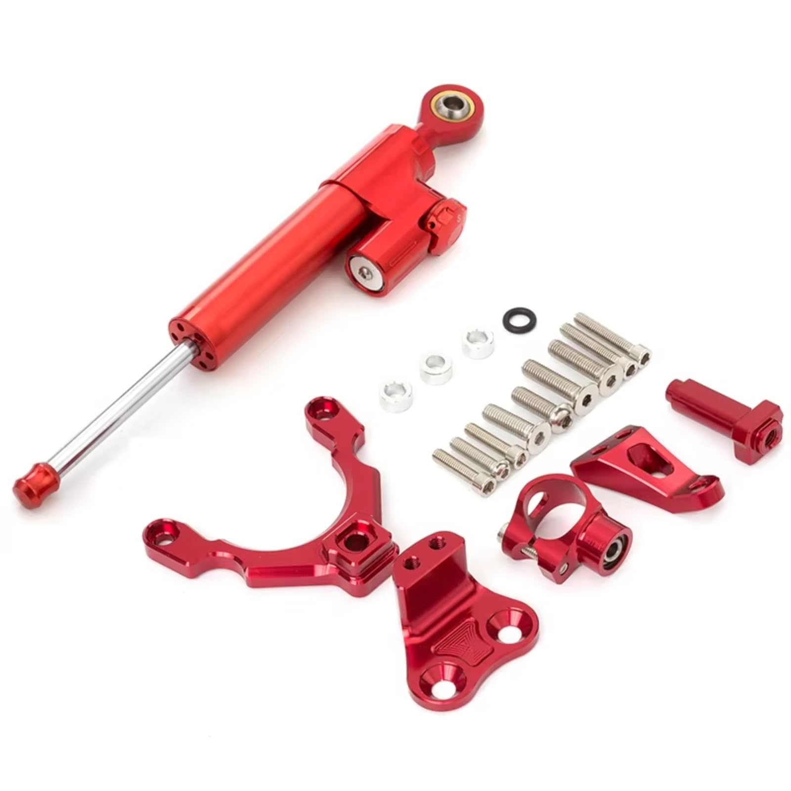 AUTEBGV Kompatibel Mit Z900 2017 2018 2019 2020 2021 2022 2023 Motorradstabilisator Lenkungsdämpfer Linearer Stoßdämpfer Einstellbares Zubehör Motorrad Lenkungsdämpfer(Red) von AUTEBGV