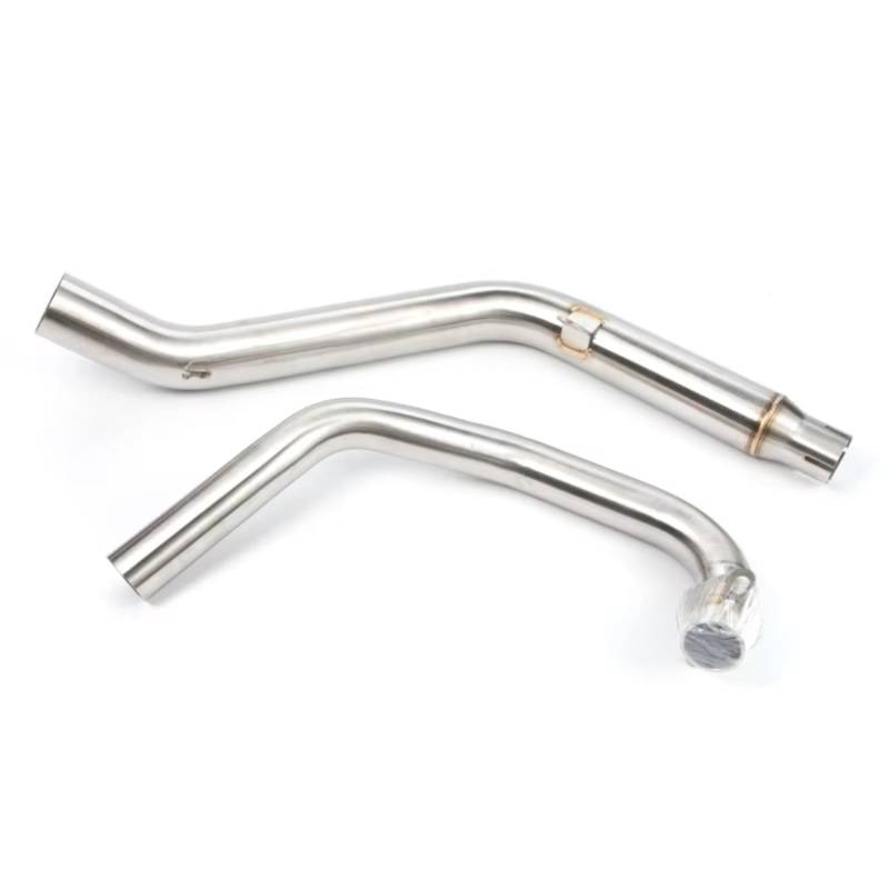 AUTEBGV Motorrad Mittelrohr Für CBF190R CB190R CBF190X Motorradauspuff Mittelglied Mittelrohr Schalldämpfersystem Motorradauspuff Schalldämpfer(Silver) von AUTEBGV
