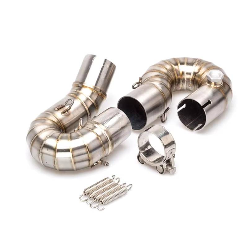 AUTEBGV Motorrad Mittelrohr Für CBR1000RR 2008-2016 Motorrad-Auspuff-Schalldämpfer-Mittelverbindungsrohr Motorrad-Auspuff-Verbindungsrohr-Adapter-Anschluss von AUTEBGV