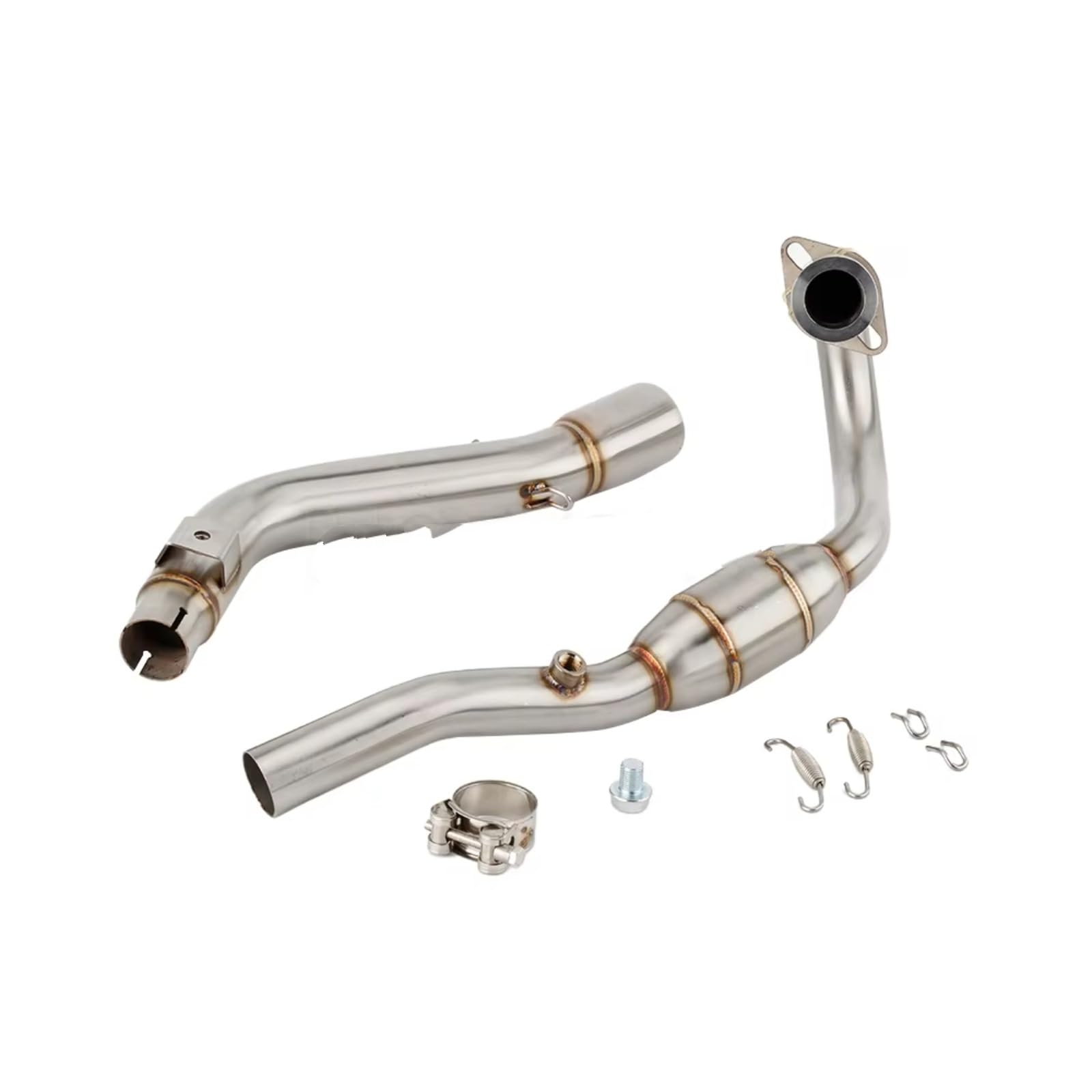AUTEBGV Motorrad Mittelrohr Für CRF250L Für Rally 2017 2018 2019 2020 Für Escape Motorrad Auspuff Schalldämpfer Header Link Rohr 51mm Slip-on von AUTEBGV