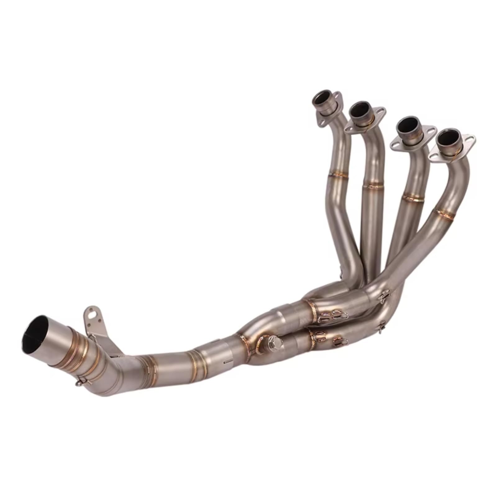 AUTEBGV Motorrad Mittelrohr Für Ninja 900 Z900 2017 2018 2019 2020 2021 Motorradauspuff Für Escape Vollsystem Modifiziertes Vorderes Mittelverbindungsrohr 51 Mm(Silver) von AUTEBGV