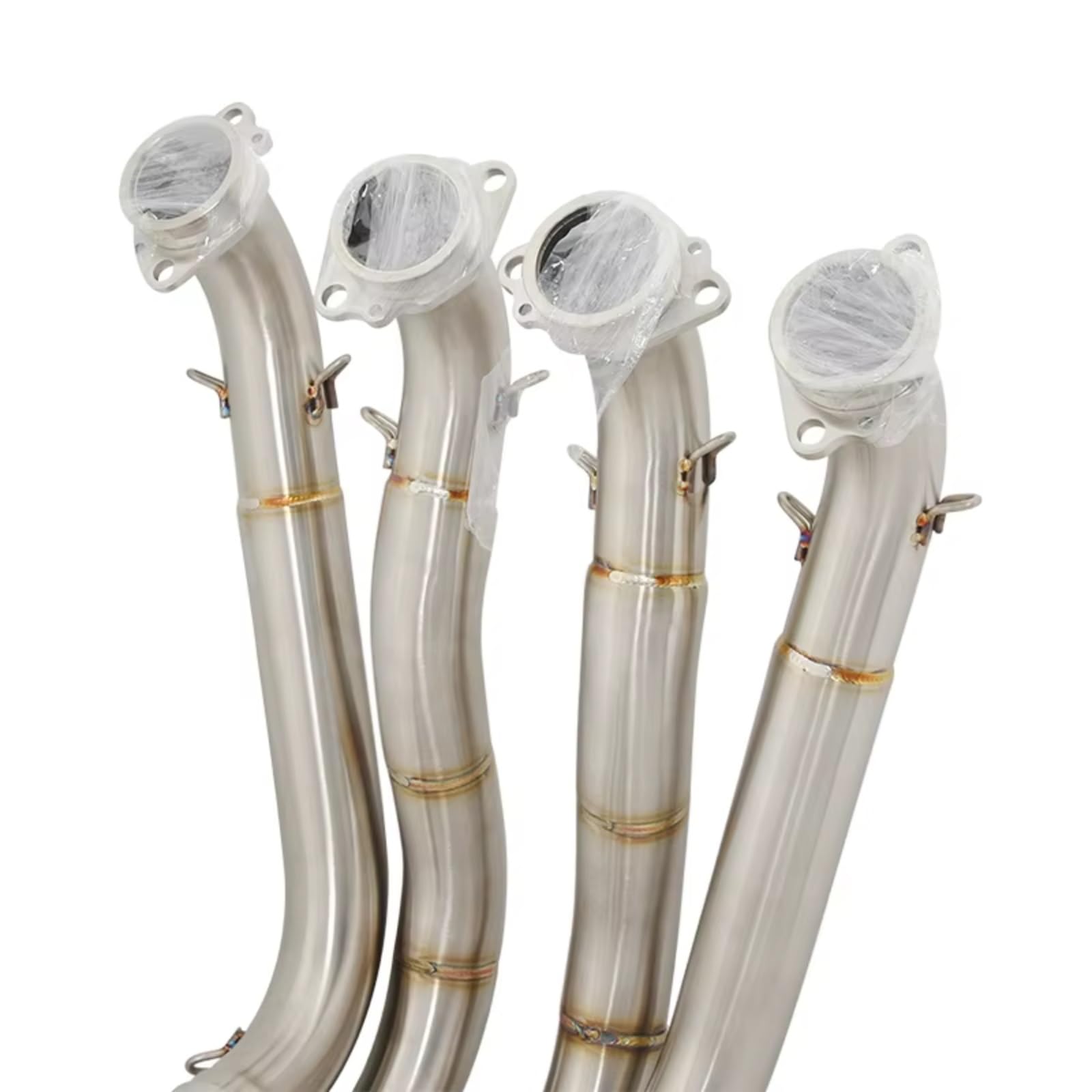 AUTEBGV Motorrad Mittelrohr Für S1000RR 2010-2018 Für S1000R 2015-2018 Motorradauspuff Vorne Mitte Link Rohr Moto Für Flucht Volle System Geändert(Silver) von AUTEBGV