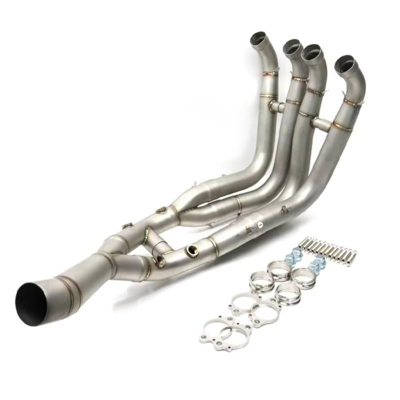 AUTEBGV Motorrad Mittelrohr Für S1000RR 2019 2020 2021 2022 Motorradauspuff Vorne Link Rohr Vorne Rohr Modifizierter Schalldämpfer Für Escape Moto Motorrad Auspuffrohr von AUTEBGV