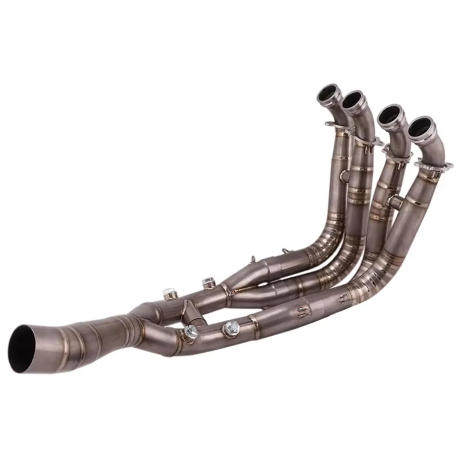 AUTEBGV Motorrad Mittelrohr Für S1000RR 2019-2022 Motorradauspuff Für Fluchtsystem Vorderes Und Mittleres Verbindungsrohr Schalldämpfer Motorradauspuff Verbindungsrohr(Silver) von AUTEBGV