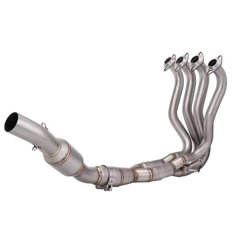 AUTEBGV Motorrad Mittelrohr Für ZX6R ZX636 2009-2022 Motorrad-Auspuffanlage Ändern 51mm Schalldämpfer Für Escape Front Für Connect Link Pipe von AUTEBGV