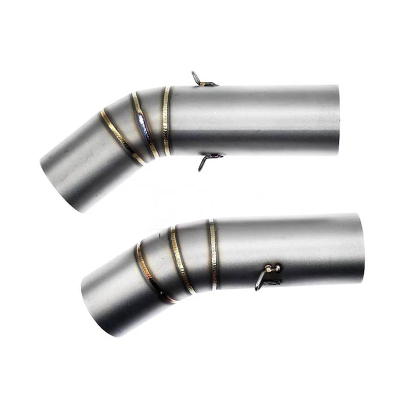 AUTEBGV Motorrad Mittelrohr Kompatibel Mit Ducati Für 848 1098 1198 51 Mm Motorrad-Auspuff Mittelrohr Mittelverbindungsrohr Schalldämpfer Für Escape Aufstecken Von Verbindungsrohren von AUTEBGV