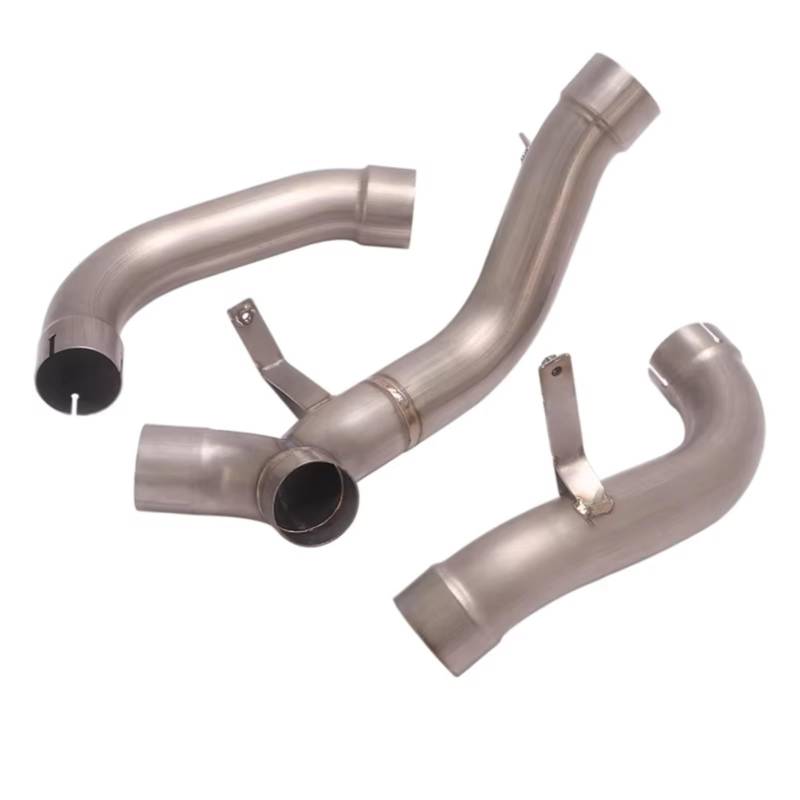 AUTEBGV Motorrad Mittelrohr Kompatibel Mit Ducati Für Multistrada 1200 S Für Sport Für Touring 2010-2014 Motorradauspuff Für Escape System Mid Link Pipe Schalldämpfer von AUTEBGV