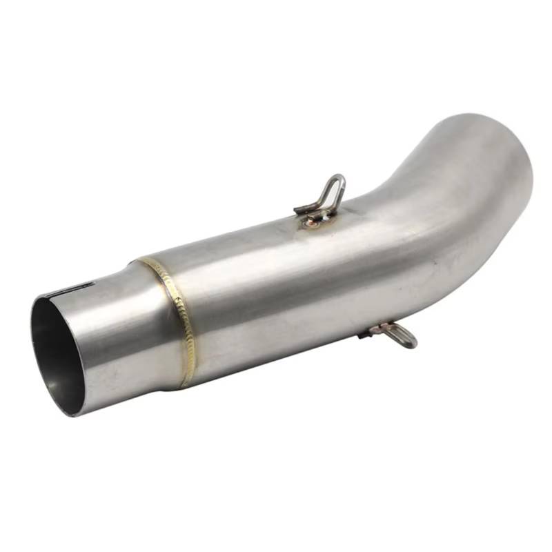 AUTEBGV Motorrad Mittelrohr Kompatibel Mit Suzuki Für GSR750 GSXS750 2015 2016 2017 2018 2019 2020 2021 2022 Motorrad-Auspuff-Schalldämpfer-Mittelglied Verbindungsrohr-Slip-On von AUTEBGV