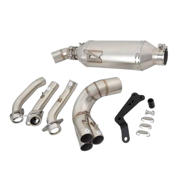 AUTEBGV Motorrad Mittelrohr Kompatibel Mit Yamaha Für XSR900 2022 2023 Für Tracer 9 GT 2021-2023 Motorrad-Auspuff-Gegendruck-Front-Mittelverbindungsrohr Für Escape-Schalldämpfer von AUTEBGV