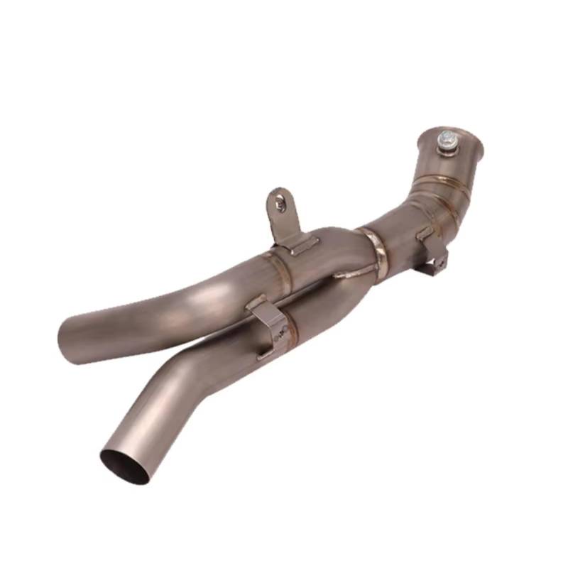 AUTEBGV Motorrad Mittelrohr Kompatibel Mit Yamaha Für YZF-R1 2009 2010 2011 2012 2013 2014 Motorrad-Auspuffadapter-Anschluss Motorrad-Auspuffadapter von AUTEBGV