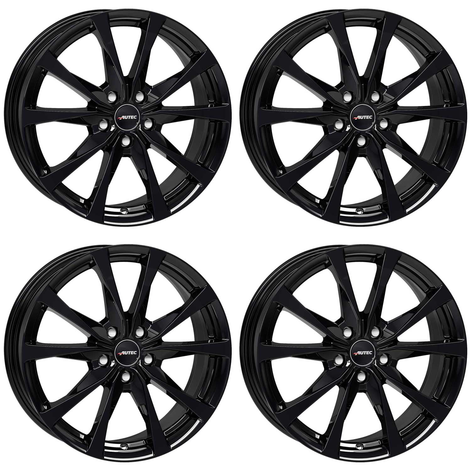 4x AUTEC Felgen Alufelgen BRIXEN 7.0x17 ET45 5x112 Schwarz kompatibel mit VW Golf VII Golf VIII T-Roc Golf VI Passat Beetle Caddy Jetta Tig 4x AUTEC Felgen Alufelgen BRIXEN 7.0x17 ET45 5x112 Schwarz kompatibel mit VW Golf VII Golf VIII T-Roc Golf VI Passat Beetle Caddy Jetta Tig von AUTEC