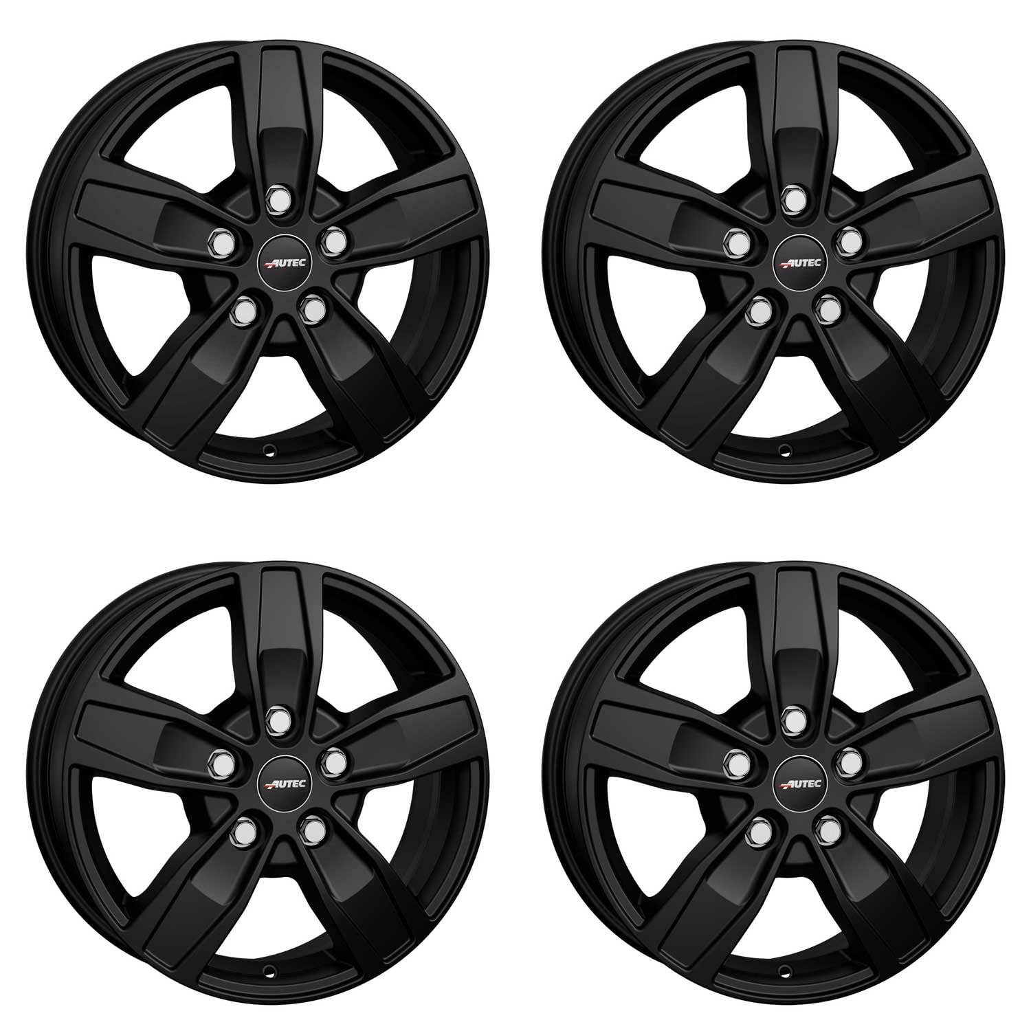 4x AUTEC Felgen Alufelgen QUANTRO 6.5x16 ET52 5x112 Schwarz matt kompatibel mit Mercedes-Benz Viano Vito V Marco Polo 4x AUTEC Felgen Alufelgen QUANTRO 6.5x16 ET52 5x112 Schwarz matt kompatibel mit Mercedes-Benz Viano Vito V Marco Polo von AUTEC