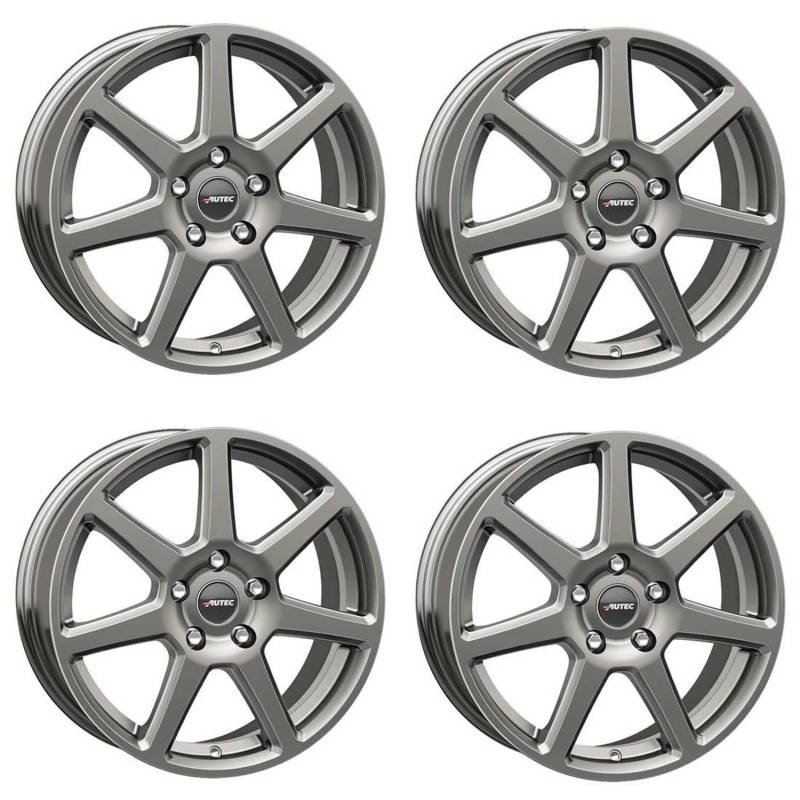 4x AUTEC Felgen Alufelgen TALLIN ECE 7.5x18 ET45 5x114,3 Titansilber kompatibel mit Mazda CX-5 5 3 CX-7 CX-60 MX-5 CX-30 6 CX-3 von AUTEC