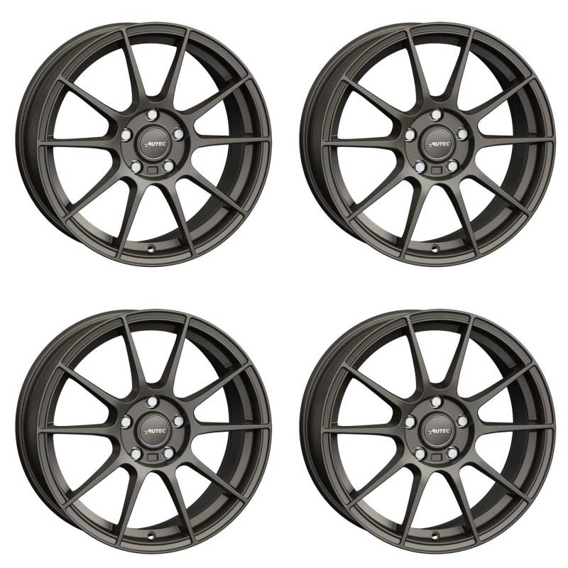 4x AUTEC Felgen Alufelgen WIZARD 7.0x16 ET35 4x100 Gunmetal matt kompatibel mit Renault Clio Mégane (I) Mégane (II) Modus Scénic Twingo Captur ZO von AUTEC
