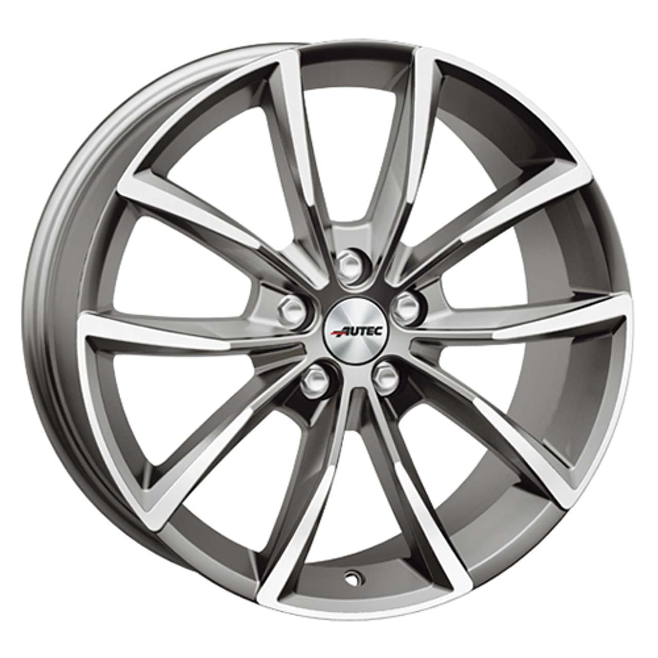 AUTEC TYP AS - ASTANA titansilber poliert 9.0Jx19 5x108 ET47 von AUTEC