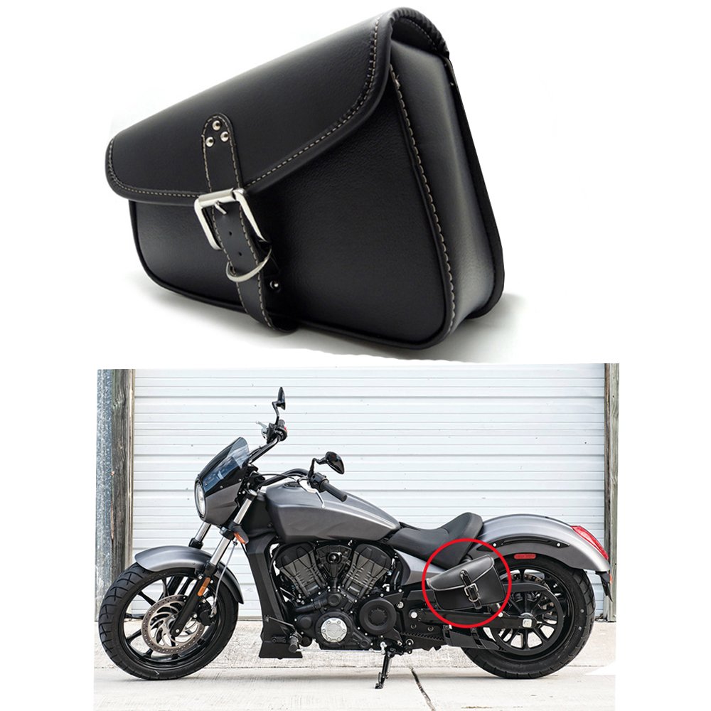 1 Stück Motorrad Satteltaschen Leder PU wasserdichte Links Satteltasche Motorrad Side Gepäck Werkzeugtasche Schwarz 1 Stück Motorrad Satteltaschen Leder PU wasserdichte Links Satteltasche Motorrad Side Gepäck Werkzeugtasche Schwarz von Vechkom