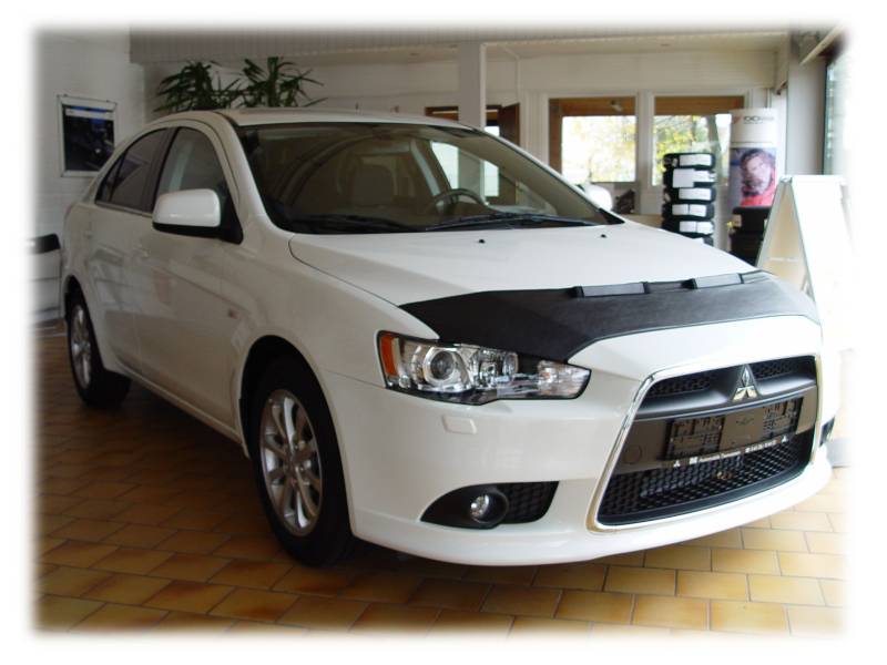 AB-00124 AUTO-BRA kompatibel mit Mitsubishi Lancer CYO Bj. 2007-2017 Haubenbra Steinschlagschutz Tuning Bonnet Bra von Auto-Bra