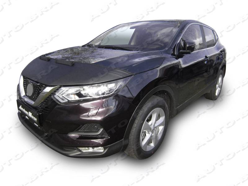 AB3-00061 Auto Bra kompatibel mit Nissan Qashqai J11 Bj. 2017-2021 Haubenbra Steinschlagschutz Tuning Bonnet Bra von Auto-Bra