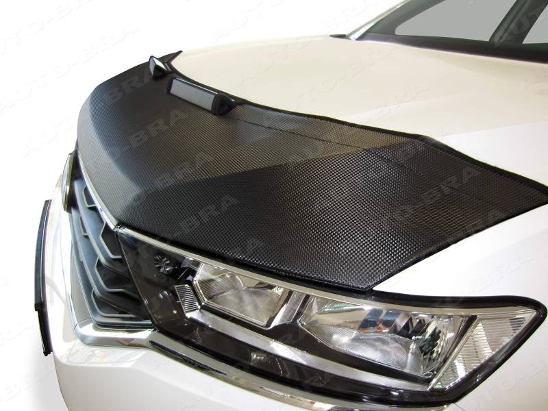 AB3-00400 Carbon Optik Auto Bra kompatibel mit Jeep Compass seit 2016 Haubenbra Steinschlagschutz Tuning von Auto-Bra