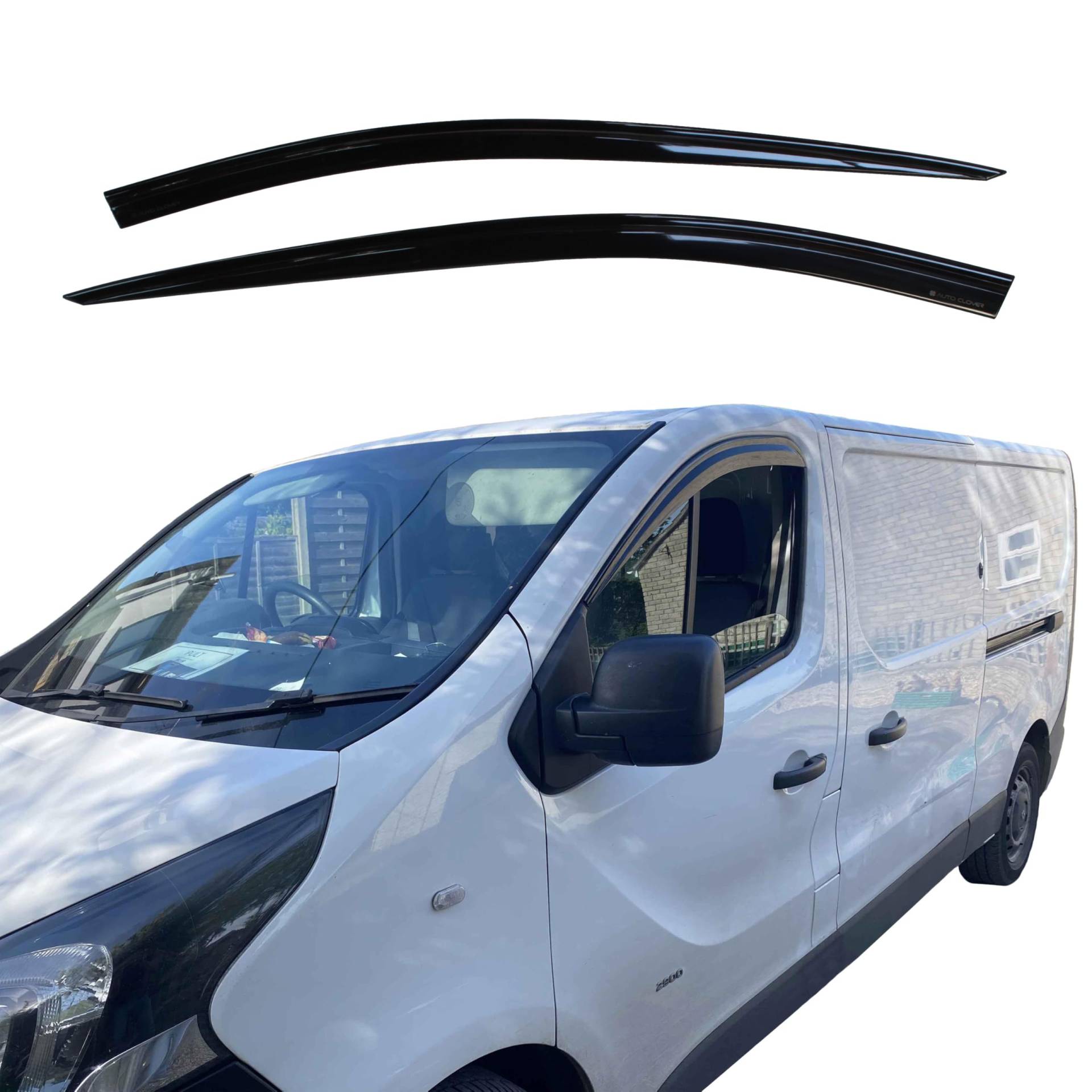 AUTO CLOVER Windabweiser Set für Opel Vivaro MK2 2015-2019 (2 Stück) von AUTO CLOVER