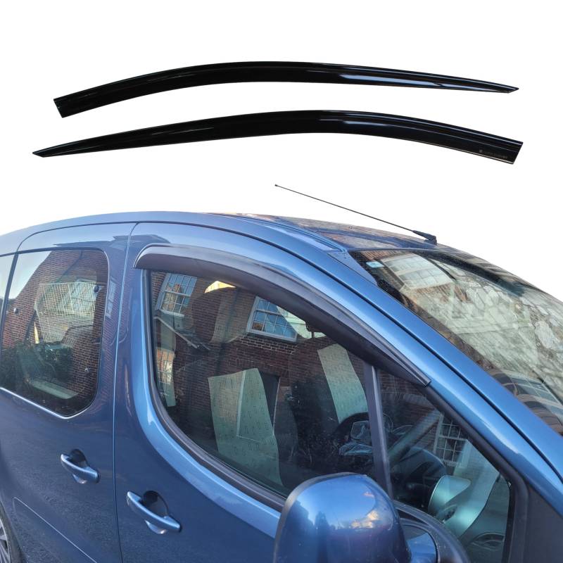 AUTO CLOVER Windabweiser Set für Citroen Berlingo Peugeot Partner 2008-2018 MK2 (2 Stück) von AUTO CLOVER