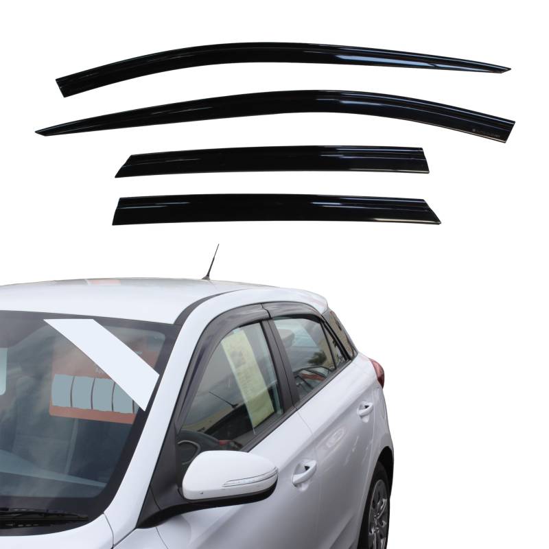 AUTO CLOVER Windabweiser Set für Hyundai i20 2015-2019 (4 Stück) von AUTO CLOVER