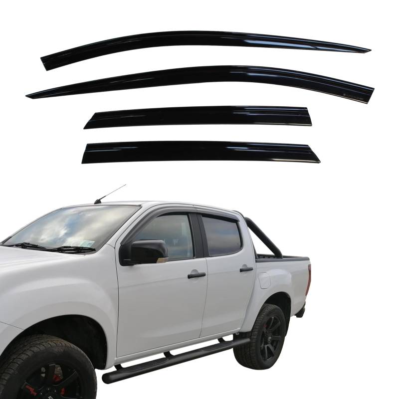 AUTO CLOVER Windabweiser Set für Isuzu D-Max 2012-2020 (4-teilig) von AUTO CLOVER