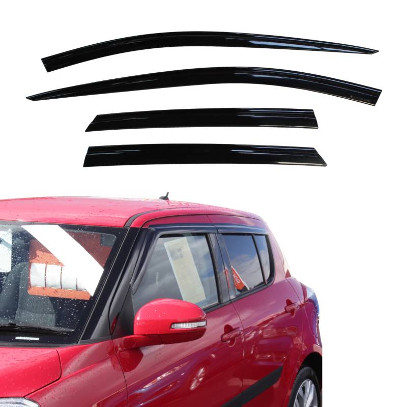 AUTO CLOVER Windabweiser Set für Suzuki Swift 2010-2016 (4-teilig) von AUTO CLOVER